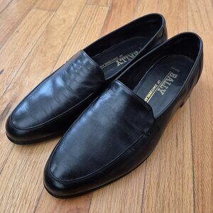 Bally of Switzerland Lugano Men's Black Leather Loafers Size 8.5M
